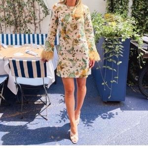 NWT ANTONIO MELANI x The Nat Note Birdie Paisley
Floral Print
Feathered Dress